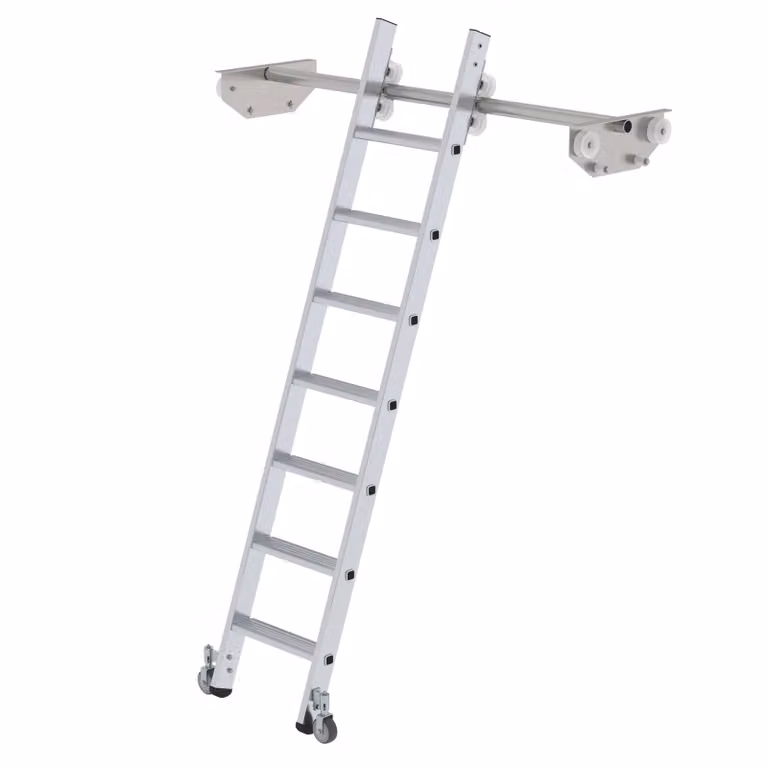 Scaletta mobile per scaffalatura doppia 7 gradini