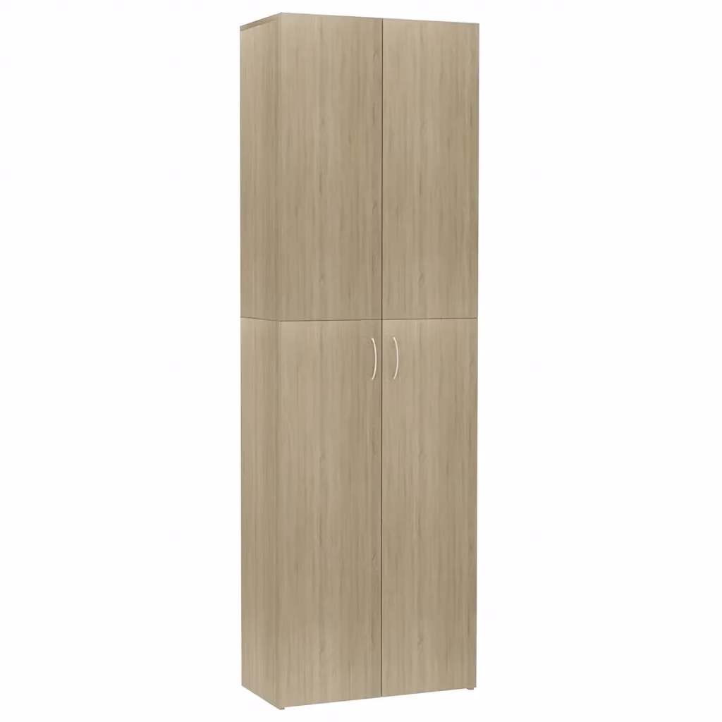 Armadio da ufficio e archivio vidaXL in legno color rovere con ante a battente, L: 60 cm, P: 32 cm, H: 190 cm – 2