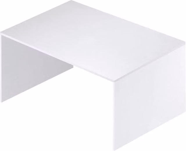 Scrivania moderna Sarmog in kit Bianco, L/P/H: 120 x 73 x 73 cm