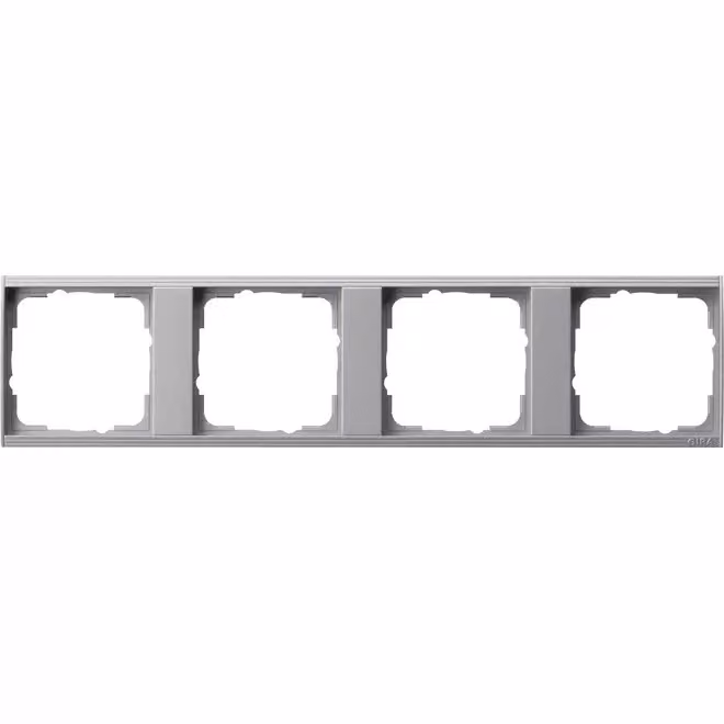 Gira, piastra di montaggio a 4 moduli, serie Event, colore alluminio