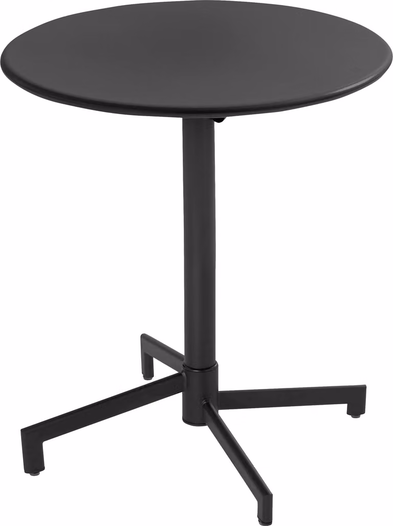 Set tavolo da giardino e 2 sedie in metallo grigio antracite - Oviala Palavas