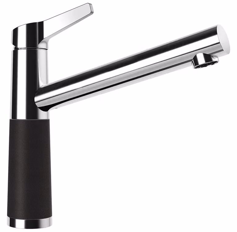 Rubinetto SCHOCK SC-510 in design NERO con bocca fissa / CRISTALITE® Basic Line / rubinetto monocomando