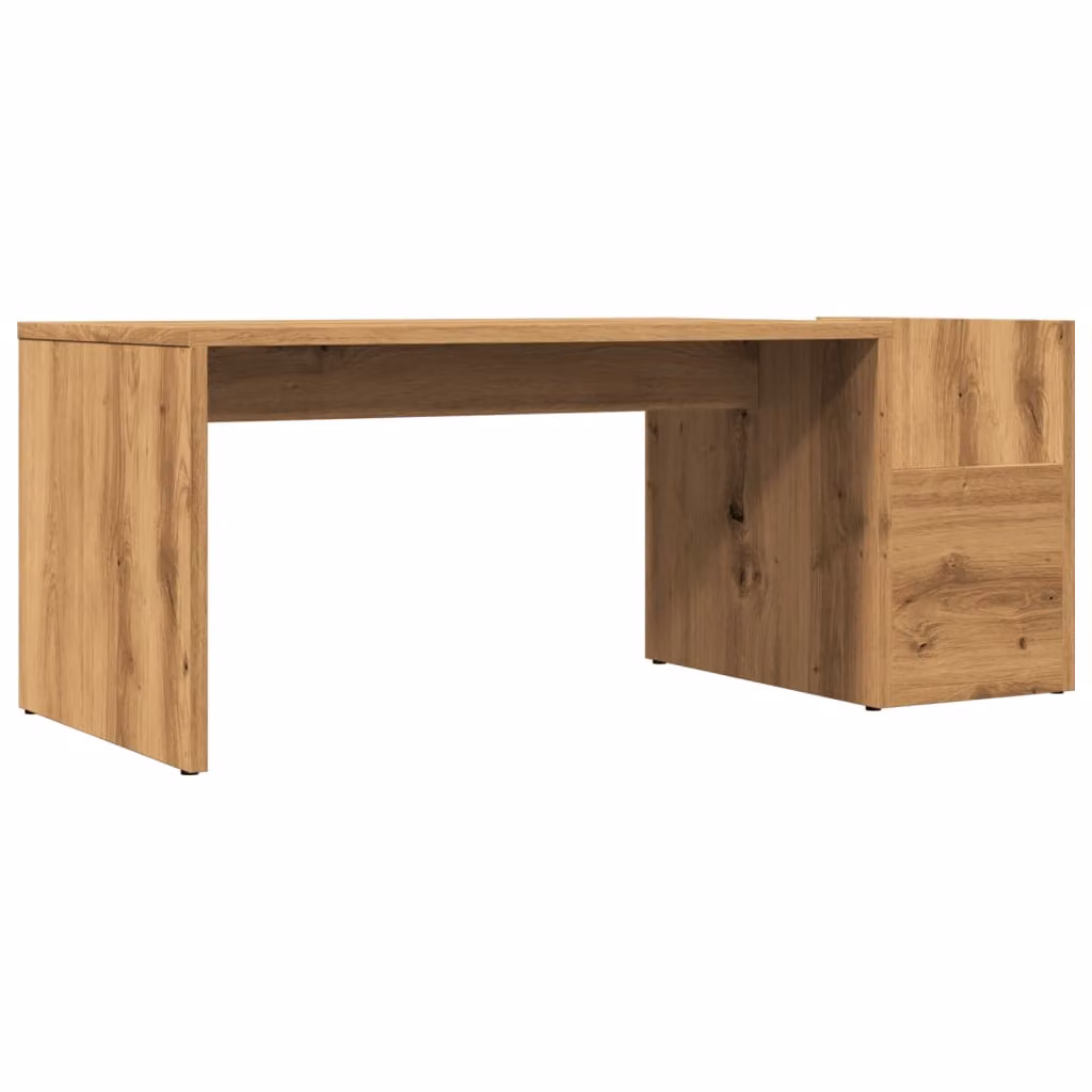 Tavolino da Salotto Rovere Artigianale 90x45x35cm in Truciolato