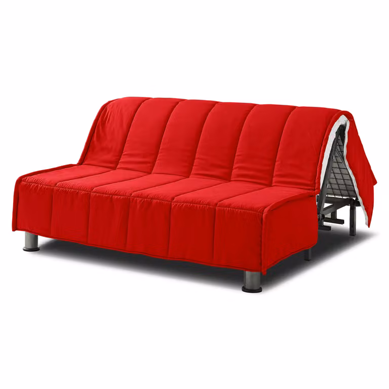 Copertura Divano Letto + Cuscini EVENING 140x190 cm Rosso