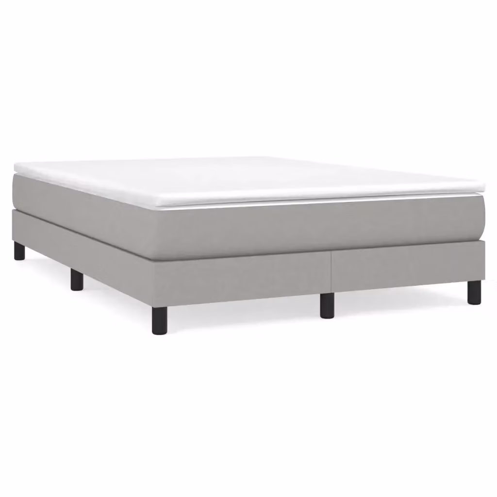 Letto Ibrido con Giroletto a Molle e Materasso vidaXL, Grigio e Bianco, L/P/H: 140 x 190 x 25 cm – 2