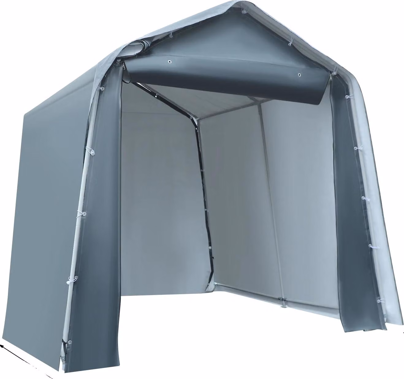 Tenda per garage per biciclette, adatta per l'esterno, design impermeabile, ampio spazio di stoccaggio, GRIGIA