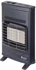 Stufa a infrarossi a gas GPL Outsunny da 4200 W, Grigia, L 42,5 cm x P 15 cm x H 64 cm