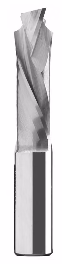 Fresa di finitura CNC BRÜCK VHW Z2+2 - MEC D=12 mm NL=40 mm GL=80 mm S=12 mm - RL/RD | 37512040080