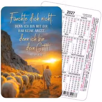 Calendario da tavolo a tema carte da gioco, anno 2027