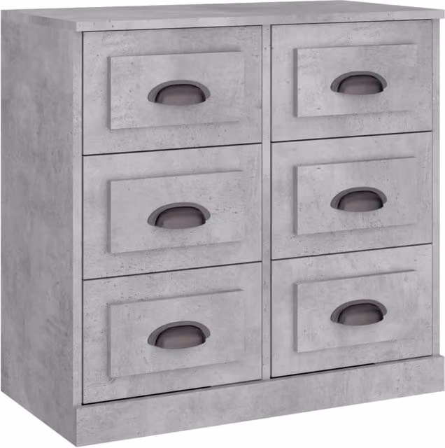 Buffet credenza cassettiera mobiletto mobile contenitore organizer per cucina soggiorno salotto 70 x 35,5 x 67,5 cm legno ingegnerizzato grigio 02_0032083