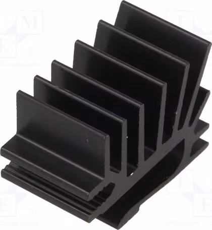 1 radiatore: stampato, lunghezza: 15 mm, larghezza: 19,4 mm, modello SK 525 15, colore nero, a coste