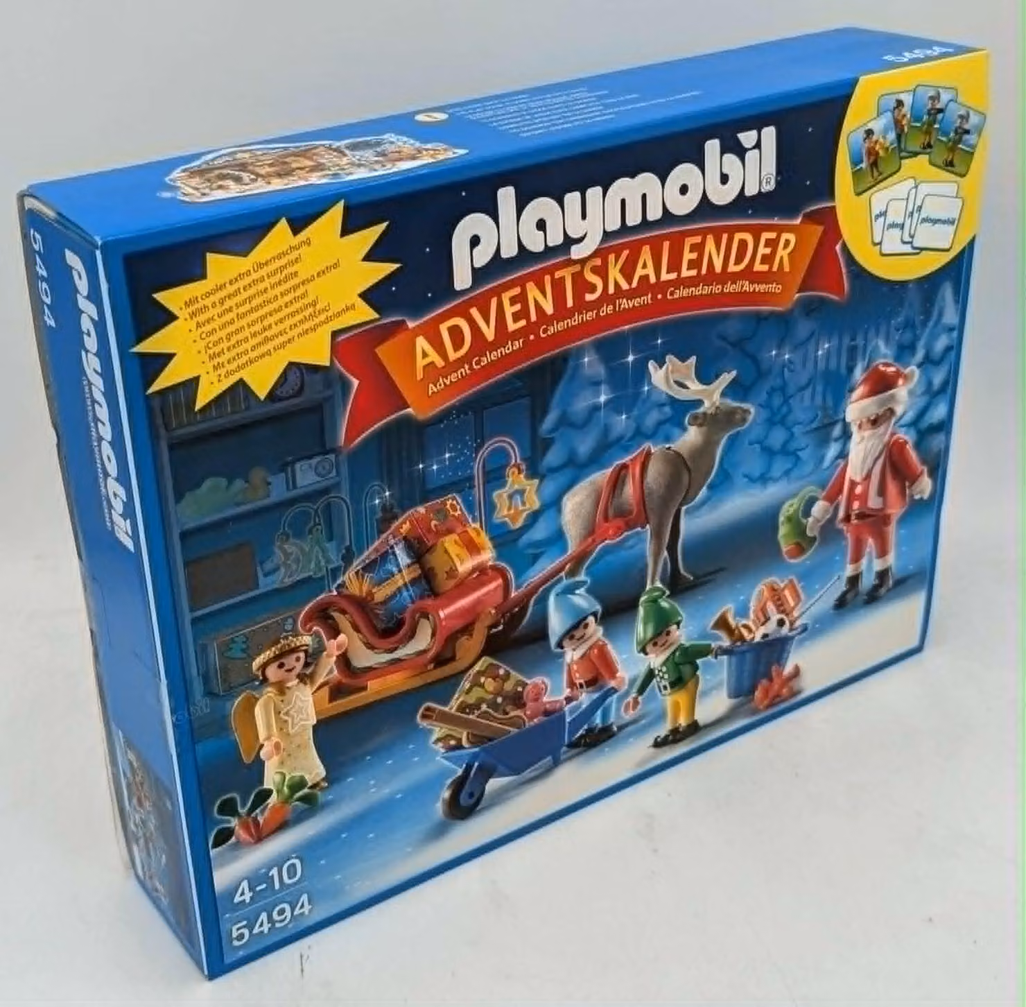 PLAYMOBIL 5494 Calendario dell'Avvento "Babbo Natale impacchetta i regali"