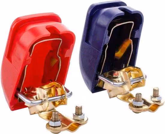 Connettori rapidi per batteria, rosso e blu, accessori per auto