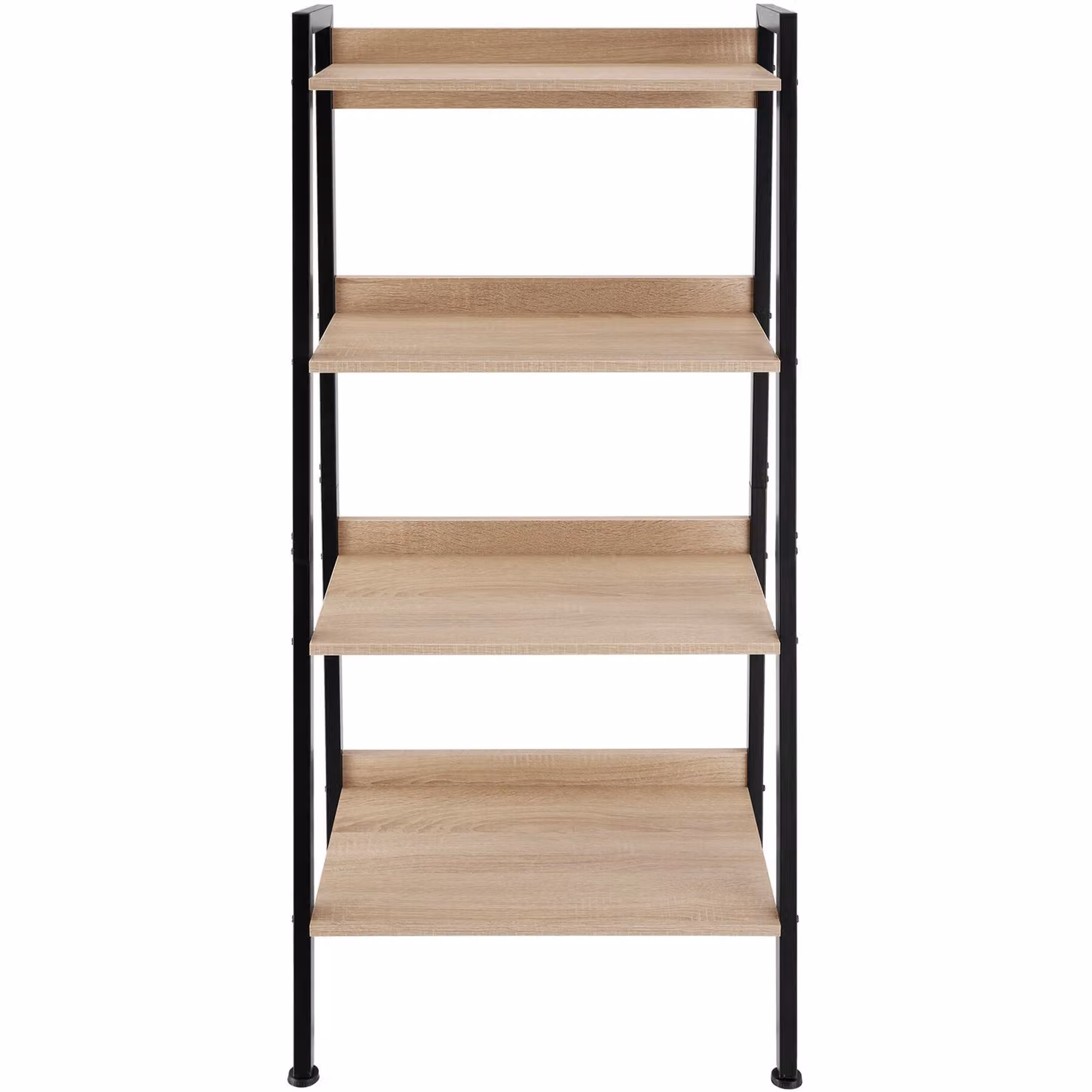 Scaffalatura Industriale Tectake in Legno Rovere e Metallo, Colore Marrone, L/P/H: 57,5 x 34 x 138 cm – 2