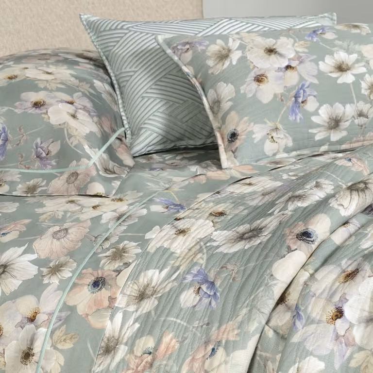 ORTICOLA Quilt - Taglia: 2 piazze,Colore: ORTICOLA - CELADON