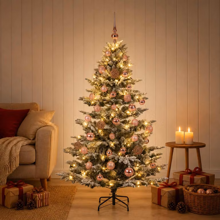 vidaXL Albero di Natale artificiale con palline 150 cm 150 LED