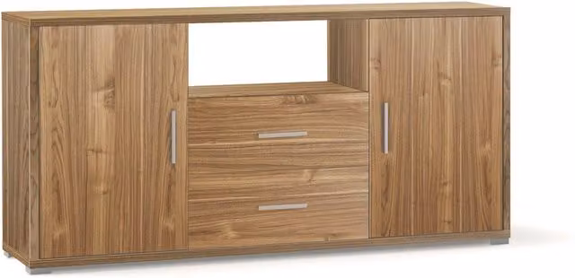 Madia 2 Ante 2 Cassetti 174x84x41 cm Noce Stelvio