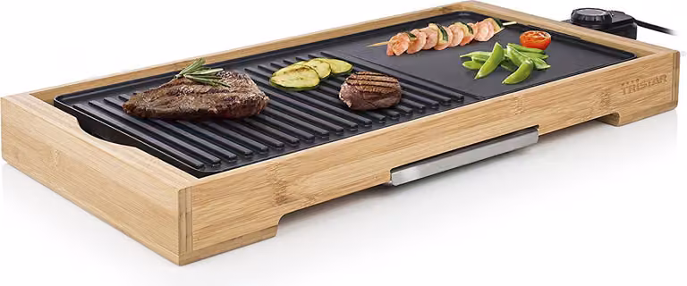 Griglia elettrica plancha 2200w 51x25,4cm Tristar BP-2641