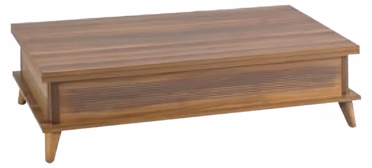 Kaffeetisch Ausziehbarer Couchtisch Esstisch Tisch Holz Braun Möbel