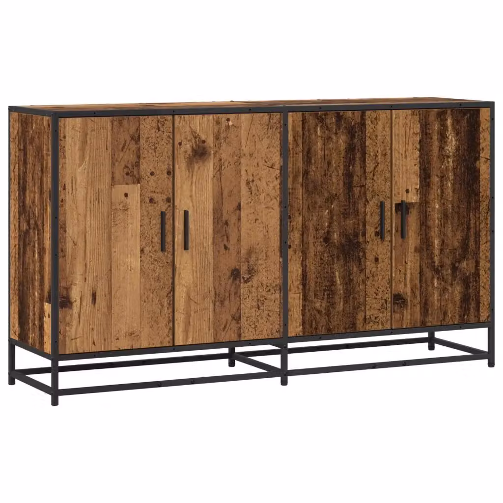 Credenza moderna vidaXL in legno ingegnerizzato marrone L/P/H: 134 x 35 x 76 cm – 2