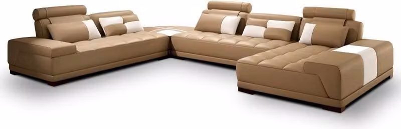 Sofa mit USB,Couch Polster Garnitur XXL Big Eck SofasWohnlandschaft Ecksofa
