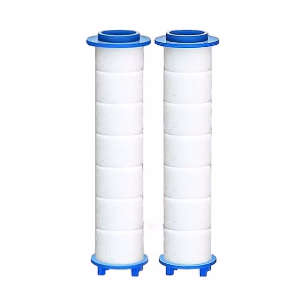 set di 2 filtri aggiuntivi in PP, filtri per soffione doccia per doccia massaggiante multifunzionale, efficace depurazione dell'acqua - SHOWERELAX