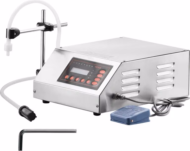 Riempitrice per liquidi 2-3500 ml GFK-160 Display LCD Controllo digitale Pompa Riempitrice per liquidi Riempitrice automatica per liquidi