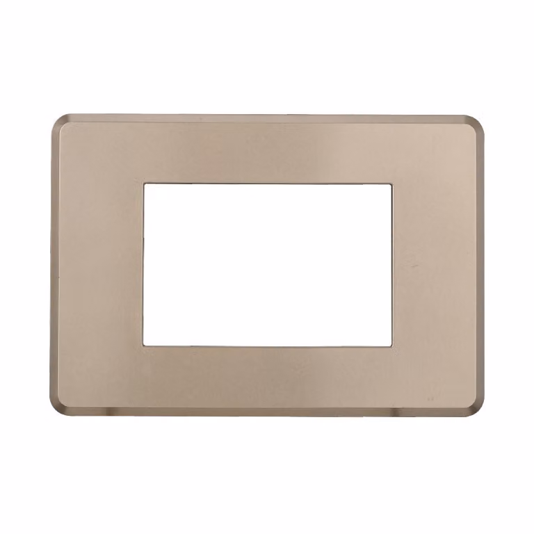 ETTROIT AN87308 Placca Slim Sottile 3P Serie Moon Titanio Compatibile Con Bticino Axolute Air