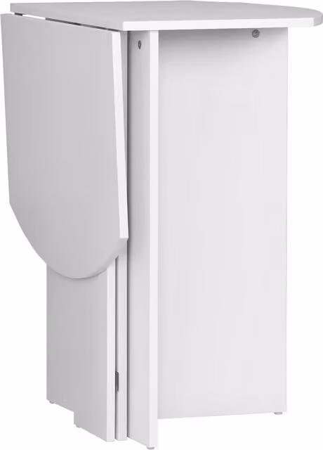 Tavolo da pranzo pieghevole salvaspazio HOMCOM in legno bianco, L: 90 cm, P: 60 cm, H: 74 cm