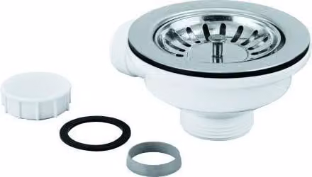 Set di scarico per lavelli da incasso acciaio inox acciaio inox