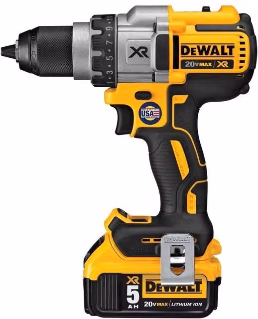 Avvitatore a impulsi e cacciavite elettrico DeWalt DCD991P2 con batteria ricaricabile, nero e giallo