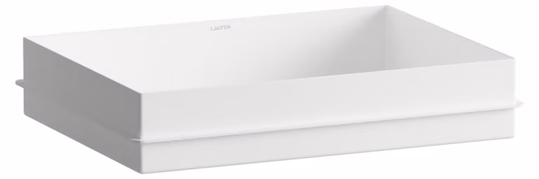 LAUFEN METAPHOR Lavabo à encastrer par le dessus, rectangulaire, sans percement pour la robinetterie, sans trop-plein, 500x375x111mm, blanc brillant, H517ME50001121, H517ME50001121
