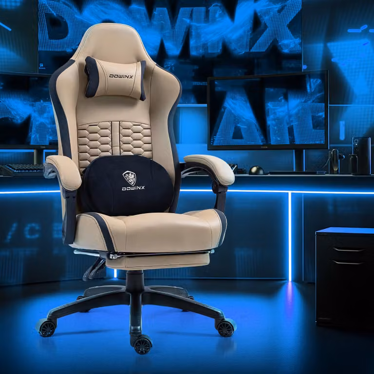 Sedia da gaming – Sedia da ufficio – Sedile con molle insacchettate – Poggiapiedi regolabili – Ergonomica