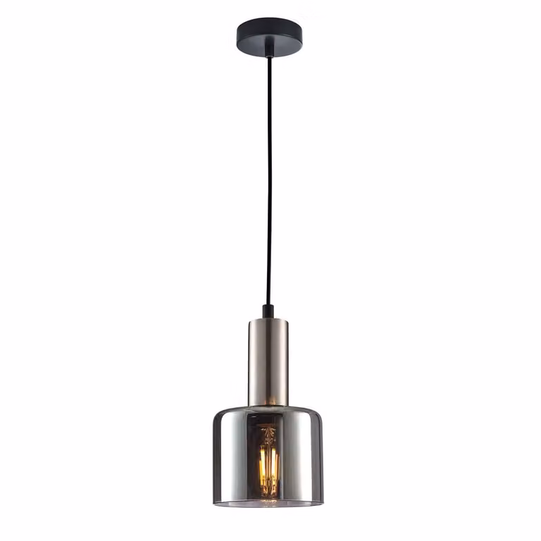 Italux Santia, lampada a sospensione moderna in argento PND-65342-1-SC+SG