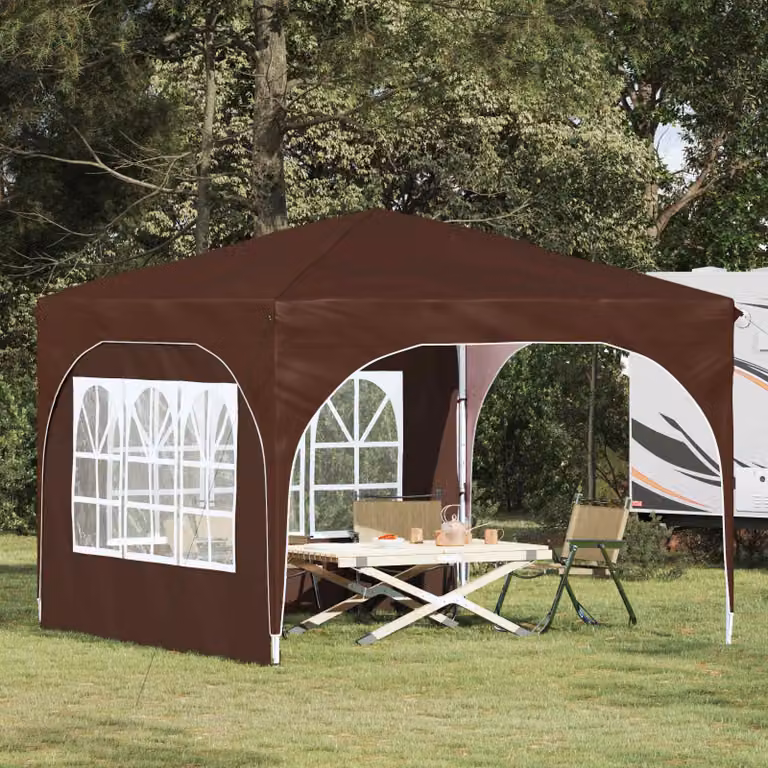 Tenda per feste pop-up vidaXL Marrone L/P/H: 290 x 290 x 245 cm