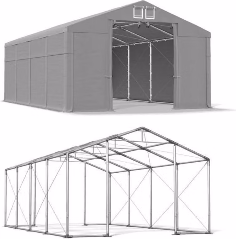 4x8 Grigio Magazine Tenda WINTER PLUS MSD
