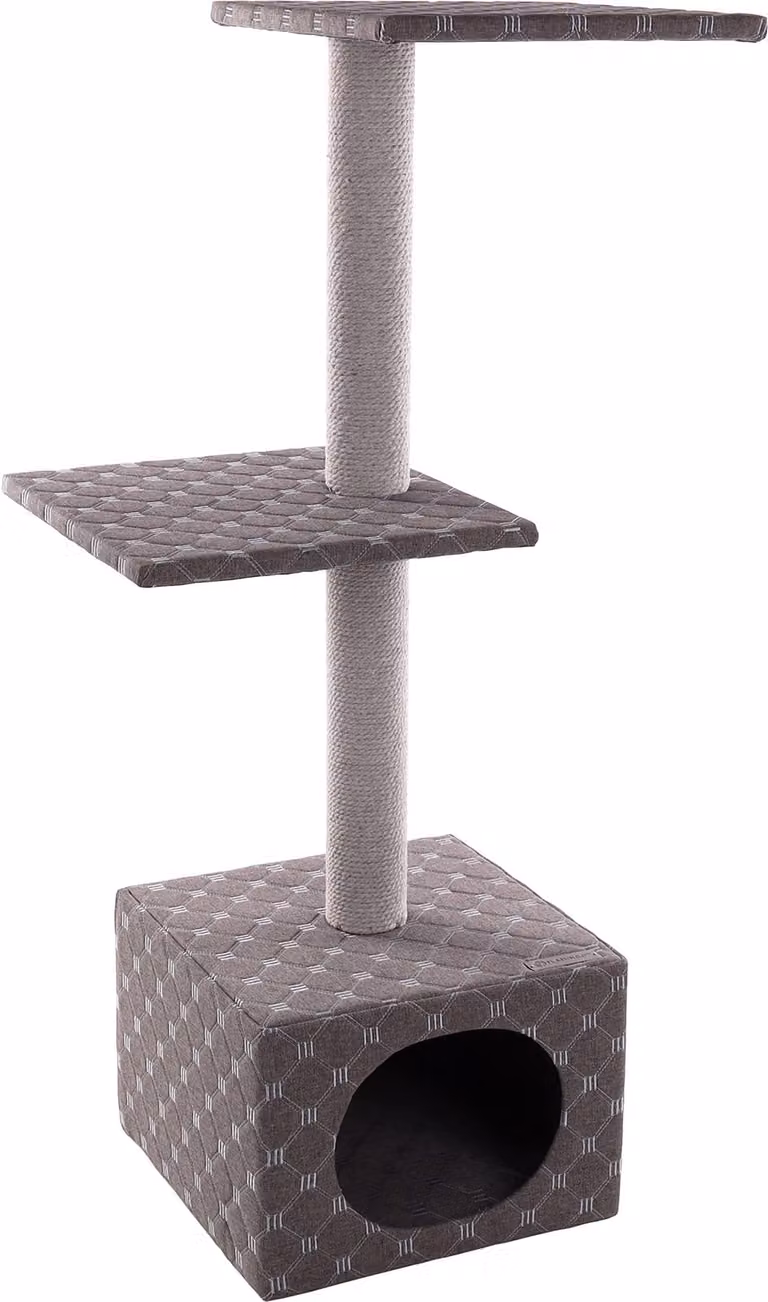 Albero per graffiare per gatti Flamingo Simon – Grigio – 54 x 34,5 x 105 cm – La più ampia selezione di prodotti di alta qualità