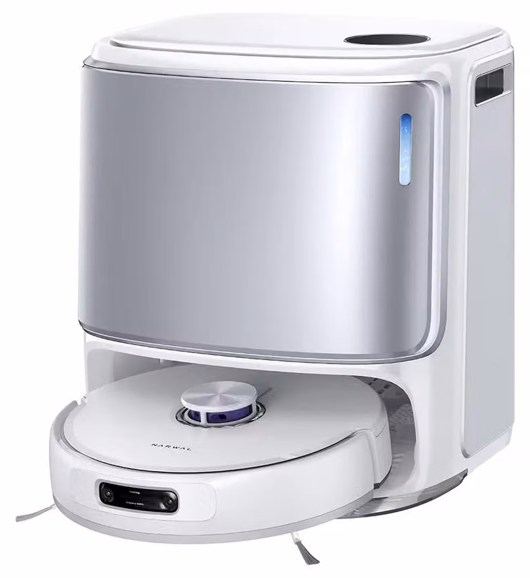 Aspirapolvere e lavapavimenti robotizzati - Freo Z10 Ultra - Potenza di aspirazione: 18.000 Pa - Doppia fotocamera con intelligenza artificiale - Lavaggio a vapore con acqua calda da 45 a 75 °C - Sistema di svuotamento automatico da 2,5 l - Colore: bianco