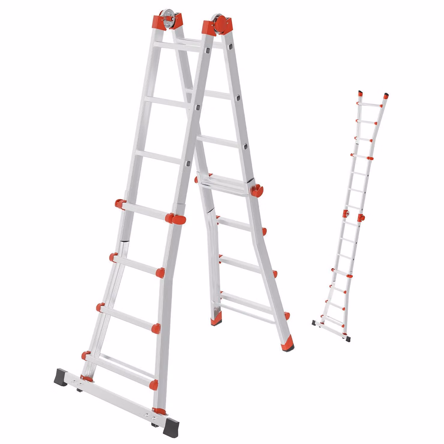 Hailo M80, scala multifunzione in alluminio, 4x4 pioli