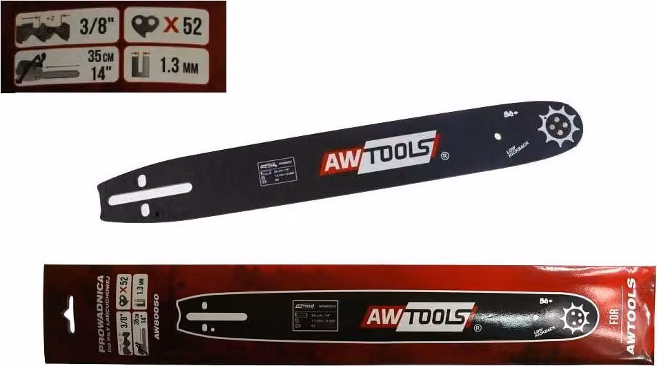 Awtools guida per sega 35cm/50/3/8"/1,3 per cs450 / black line