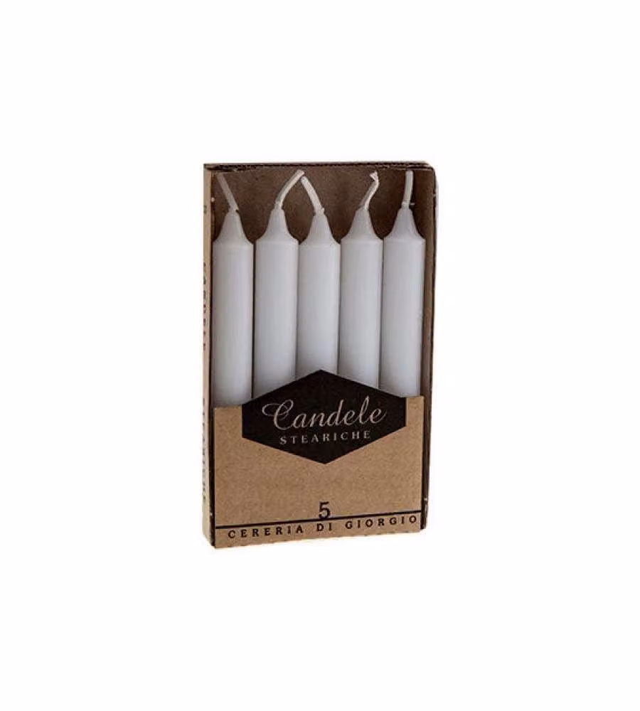 Candela Stearica Bianca Mm 150 Pz 5