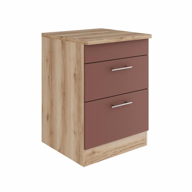 Base estraibile Optifit Bari407 LxPxH 60 x 60 x 84,8 cm rosso ruggine opaco smontato KUBA UC636-9+