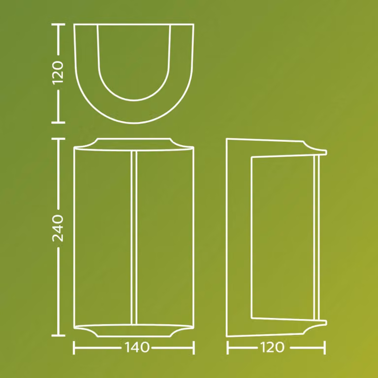 Philips Applique da esterni a LED Reese UE, Nero, Alluminio, Moderno, Applique LED da esterni