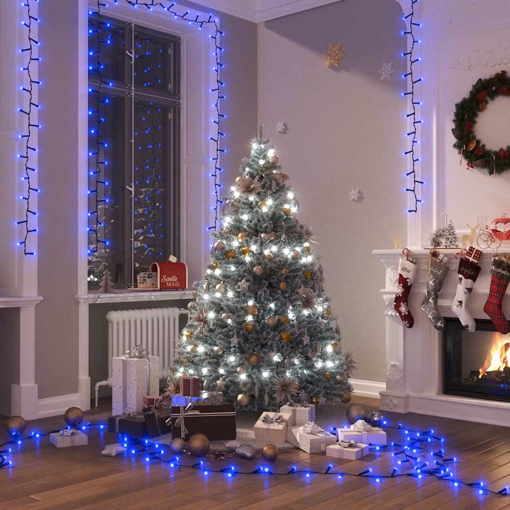 vidaXL Stringa di Luci LED da Natale Blu con 1000 LED in PVC