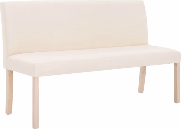 Panca 139,5 cm Crema in Poliestere