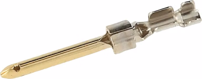 Contatto a crimpare D-Sub Perno di contatto (M) 0,34 mm² - 0,5 mm² AWG22 - AWG20 oro/argento, 1 pezzo Materiale lega di rame - 1