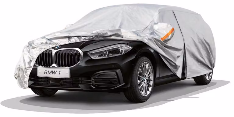 Copertura protettiva impermeabile e traspirante per BMW Serie 1 (E87/E81/F20/F21/F40) (2004-2025), 6 strati, protezione completa per garage, anti-polvere, colore argento