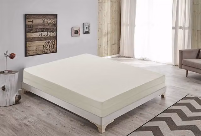 Materasso Matrimoniale MaterassieDoghe in Reflex Foam Bianco, Antibatterico con Rivestimento Sfoderabile, L/P/H: 180 x 200 x 14 cm – 1