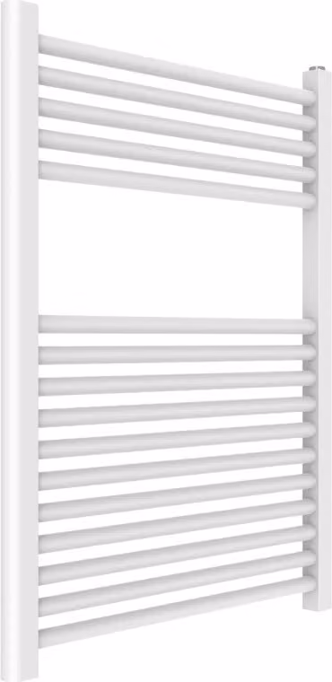 Termoarredo bagno idraulico 60x77 acciaio bianco