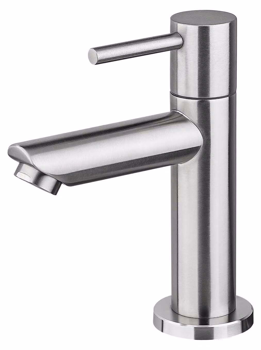 Miscelatore lavabo - Monocomando - Acciaio inox SUS 304 - Grigio - Montaggio su piano con un foro